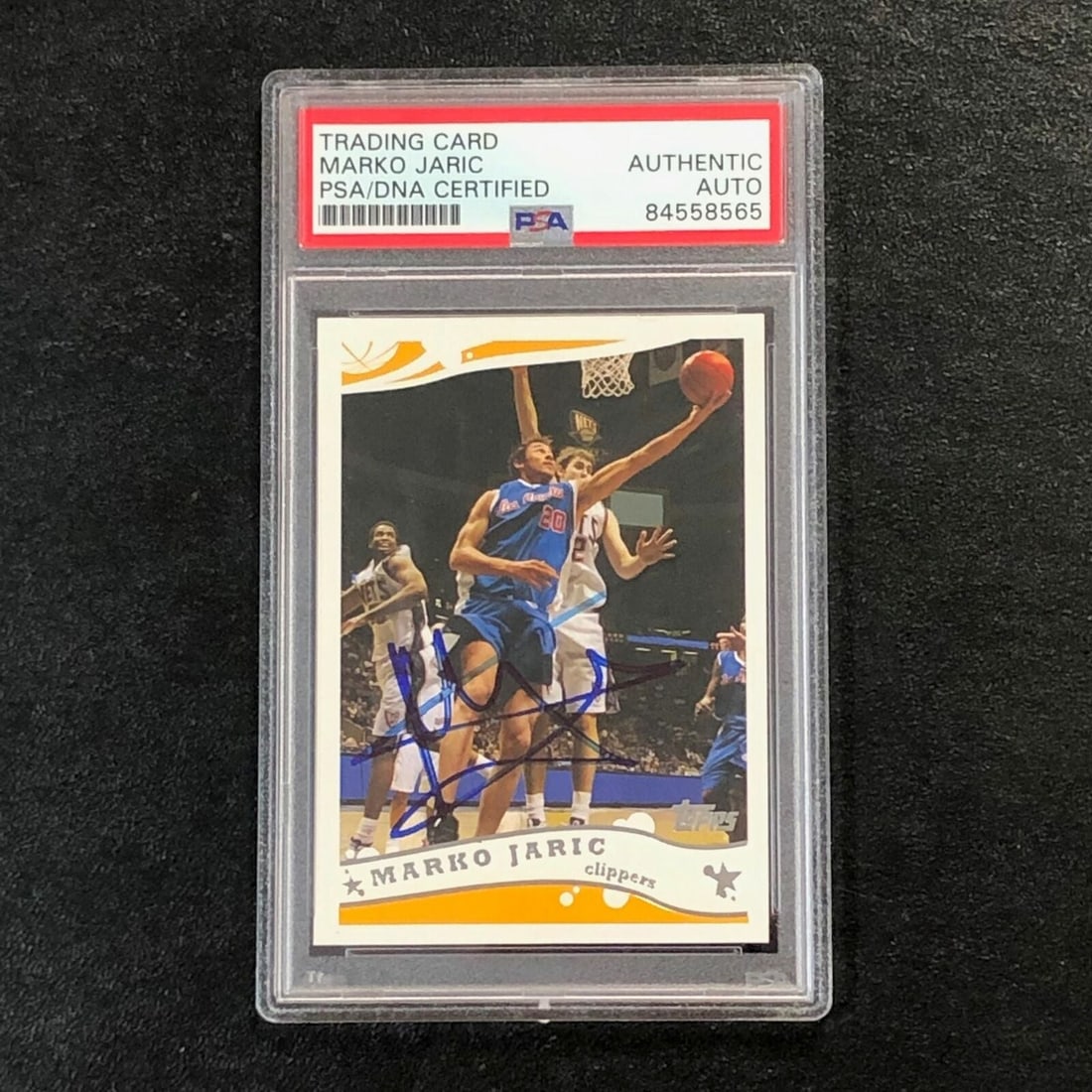 2005-06 Topps Basketball #201 Marko: 2005-06 Topps Basketball #201 Marko Jaric Signed Card AUTO PSA Slabbed Clippers 2005-06 Topps Basketball #201 Marko Jaric Signed Card AUTO PSA Slabbed Clippers SKU no: RBJ7256181080152