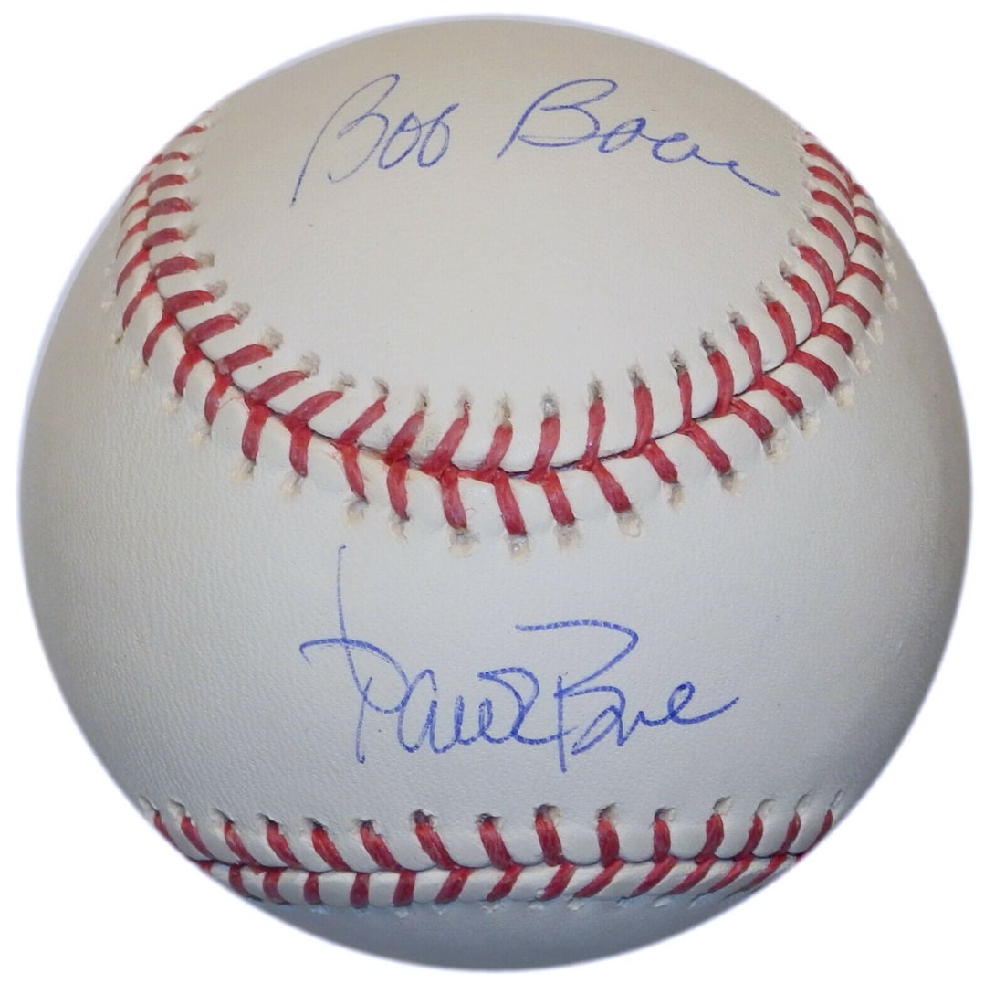 aaron boone & bob boone: aaron boone & bob boone father & son signed MLB selig baseball steiner NY COA AARON BOONE & BOB BOONE FATHER & SON SIGNED MLB SELIG BASEBALL STEINER NY COA SKU no: RBJ7883573919832