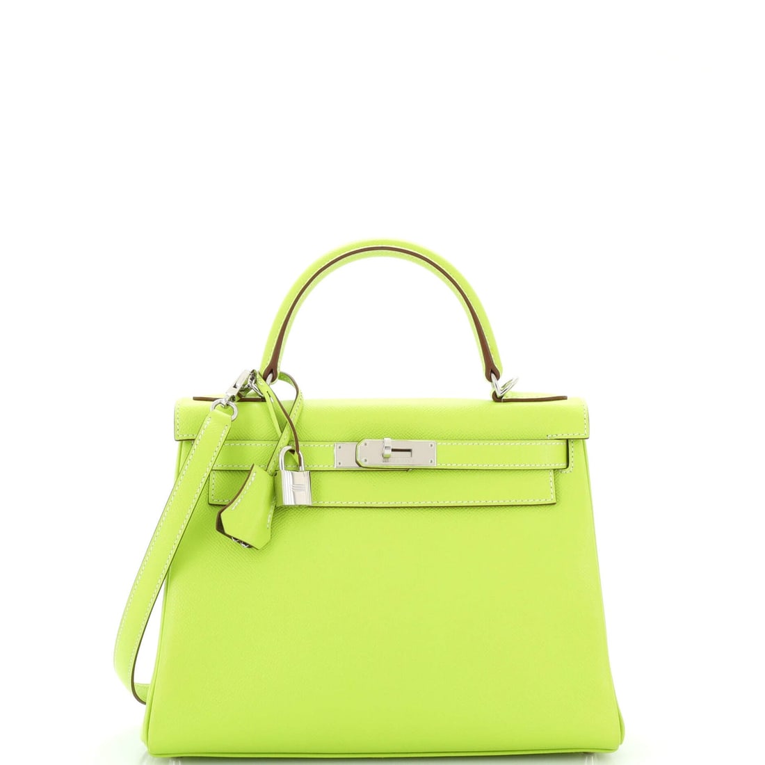 Hermes Candy Kelly Handbag Epsom: Hermes Candy Kelly Handbag Epsom 28 Hermes Color: Candy - Kiwi/Lichen Hermes Color: Candy - Kiwi/Lichen Exterior Color: Green Interior Color: Green Exterior Material: Leather Interior Material: Le