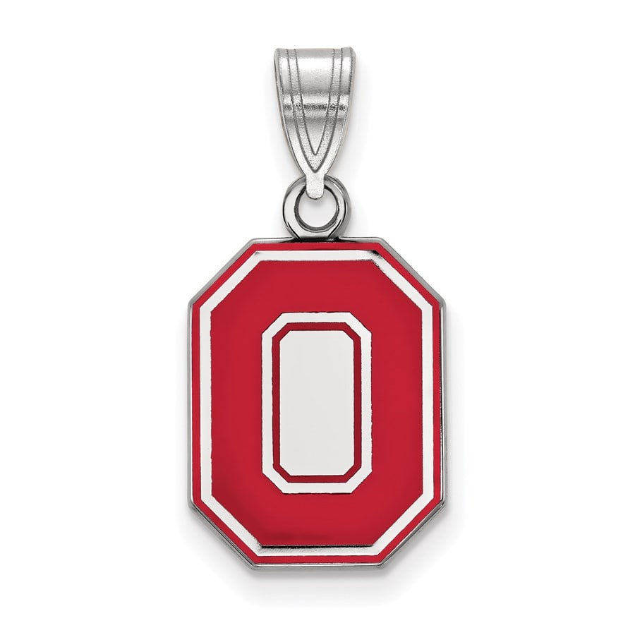 Sterling Silver Ohio State Univ.: Sterling Silver Ohio State Univ. Medium Enamel Pendant SKU no: RBJ164720 Metal: Sterling Silver Purity: .925 Finish: Polished Length Of Item: 22 mm Charm Element Length: 16 mm Charm Eleme