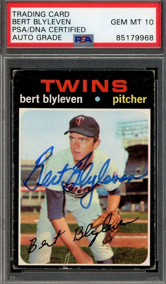 bert blyleven GEM mint 10: bert blyleven GEM mint 10 PSA DNA signed 1971 topps rookie autograph SKU: RBJ8024926978136 Bert Blyleven Gem Mint 10 PSA DNA Signed 1971 Topps Rookie Autograph