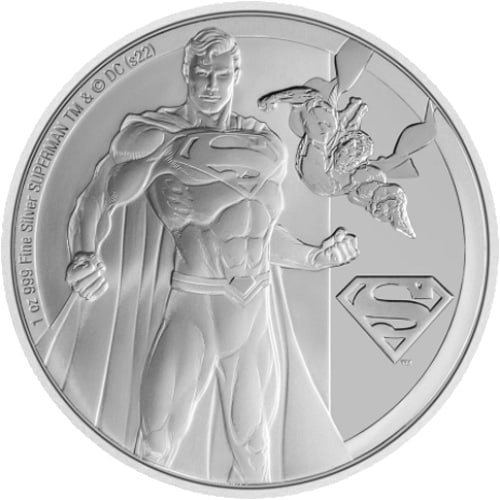 2022 1 oz Proof Niue: 2022 1 oz Proof Niue Silver Classic Superhero Superman Coin SKU no: RBJ4491095 Year: 2022 Mint Mark: Not Shown Purity: .999 Manufacturer: New Zealand Mint Diameter: 40 mm Condition: Proof