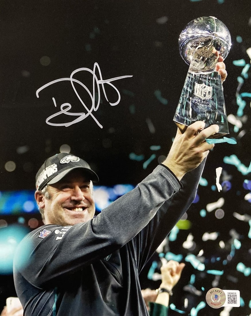coach doug pederson signed 8x10: coach doug pederson signed 8x10 philadelphia eagles super bowl 52 photo BAS ITP SKU: RBJ7975724449880 Coach Doug Pederson Signed 8x10 Philadelphia Eagles Super Bowl 52 Photo BAS ITP