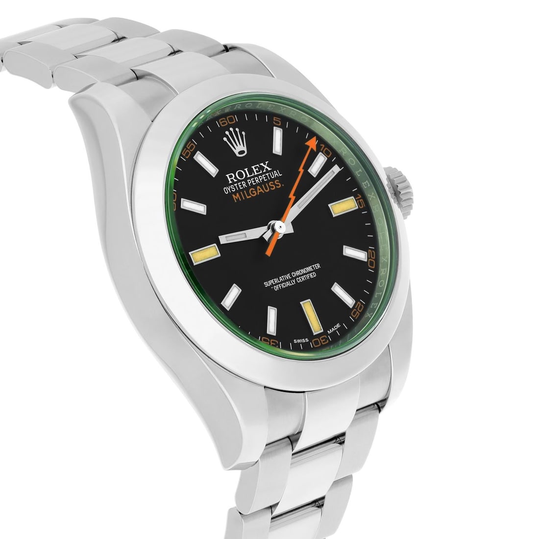 Rolex Milgauss Stainless Steel 40mm: Rolex Milgauss Stainless Steel 40mm Black Dial 116400GV Box/Papers Complete Brand: Rolex Design: Milgauss Watch Case Material: Stainless Steel Strap Material: Stainless Steel Case Shape: Round Mov