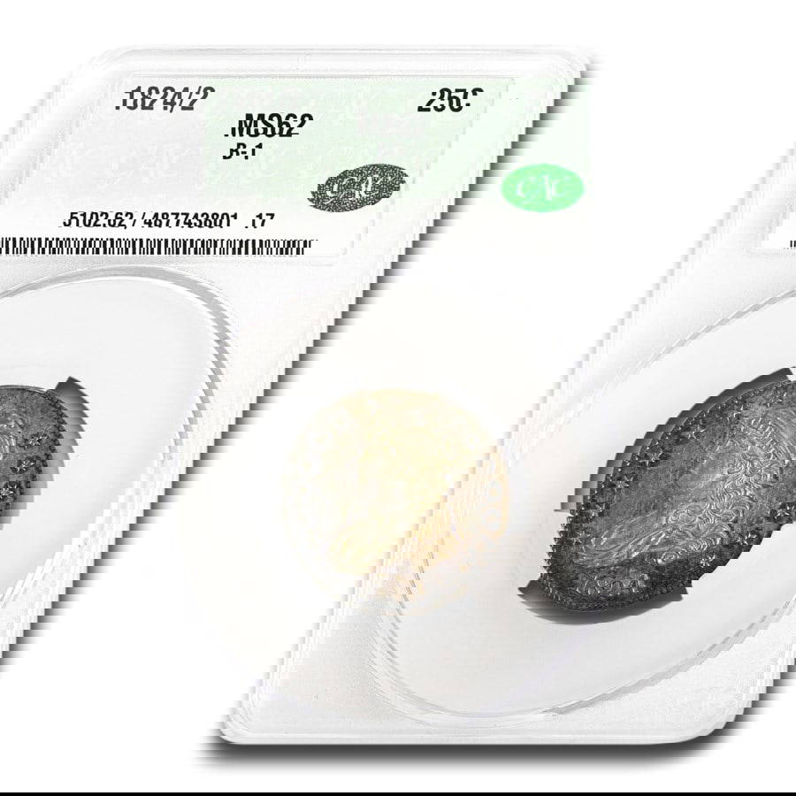 1824/2 Draped Bust Quarter Ms62 Auction