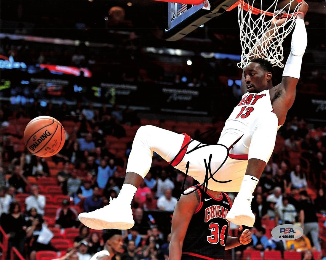 bam adebayo signed 8x10 photo PSA/DNA miami heat autographed: bam adebayo signed 8x10 photo