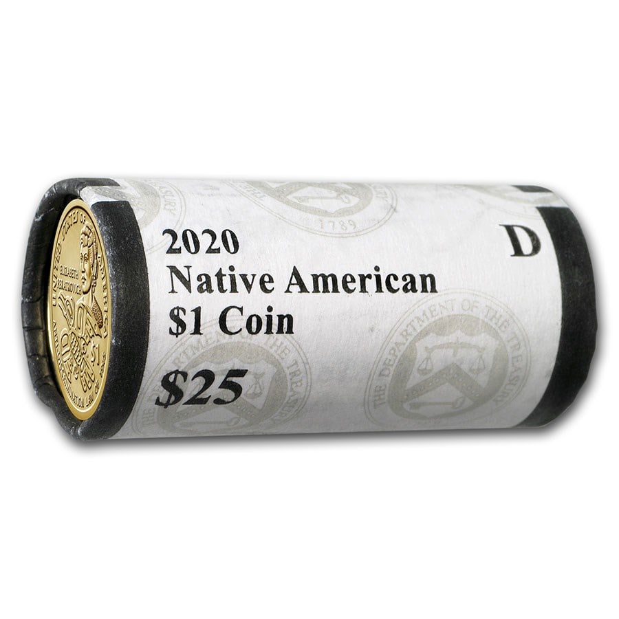 2020-D Native Amer $1 - Peratrovic: 2020-D Native Amer $1 - Peratrovic Anti-Discrimination ($25 Roll) SKU no: RBJ206546 Year: 2020 Grade: Brilliant Unc Grade Service: None Denomination: $1.00 Mint Mark: D - Denver Metal Con