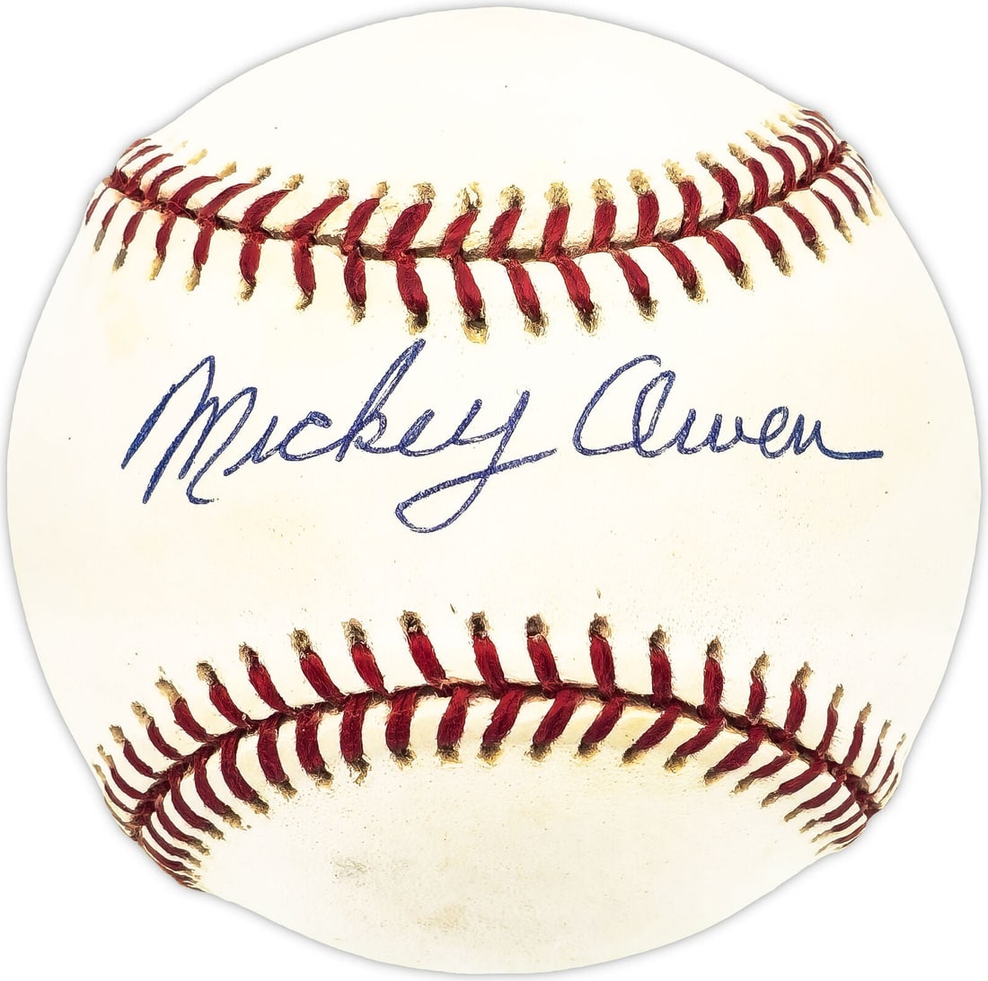 mickey owen autographed NL baseball: mickey owen autographed NL baseball los angeles dodgers, chicago cubs 229587 Mickey Owen Autographed NL Baseball Los Angeles Dodgers, Chicago Cubs 229587