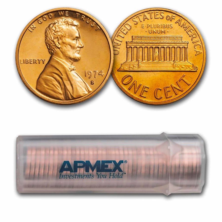 1972-S Lincoln Cent 50-Coin Roll BU: 1972-S Lincoln Cent 50-Coin Roll BU SKU no: RBJ9327 Year: 1972 Grade: Brilliant Unc Grade Service: None Denomination: 1 Cent Mint Mark: S - San Francisco Metal Content: 0 troy oz