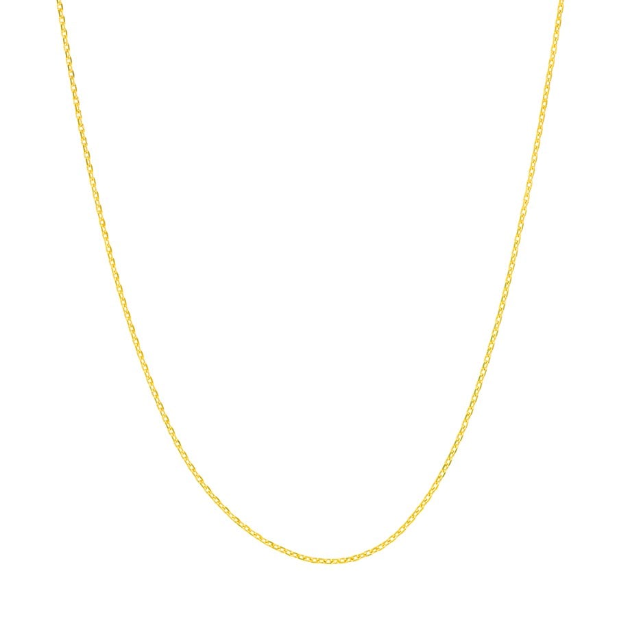 10K Yellow Gold 0.65 mm Cable: 10K Yellow Gold 0.65 mm Cable Chain w Spring Ring Clasp - 20in. SKU no: RBJ245675 Metal: Gold Purity: 10K Finish: Polished Length Of Item: 20in Chain Type: Cable Chain Width: 0.65mm <