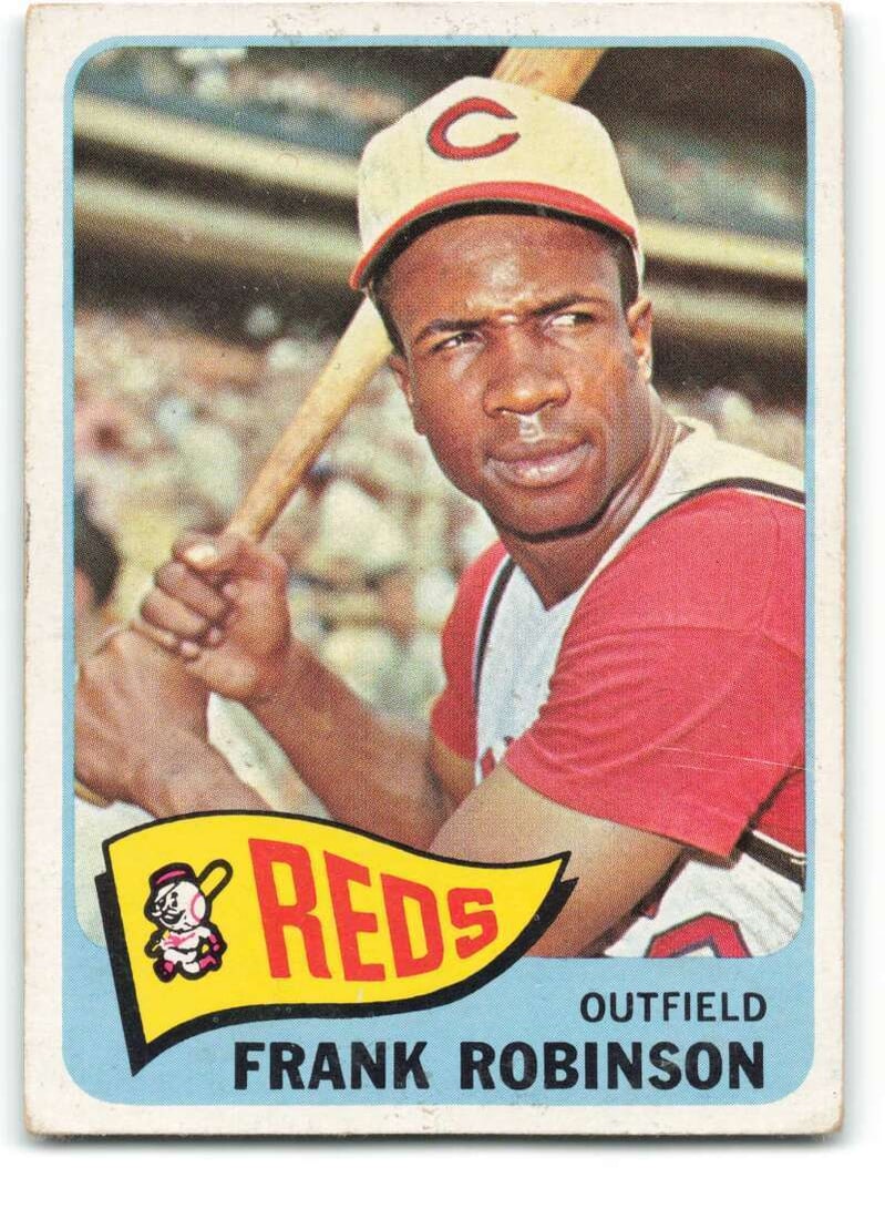 1965 topps #120 frank robinson: 1965 topps #120 frank robinson VG very good reds clean id:340264 1965 Topps #120 Frank Robinson VG Very Good Reds clean ID:340264