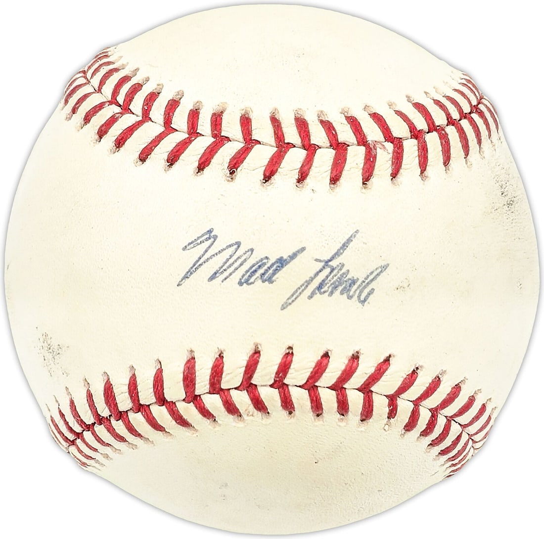 mark lemke autographed signed official: mark lemke autographed signed official NL baseball atlanta braves sku #227712 Mark Lemke Autographed Signed Official NL Baseball Atlanta Braves SKU #227712