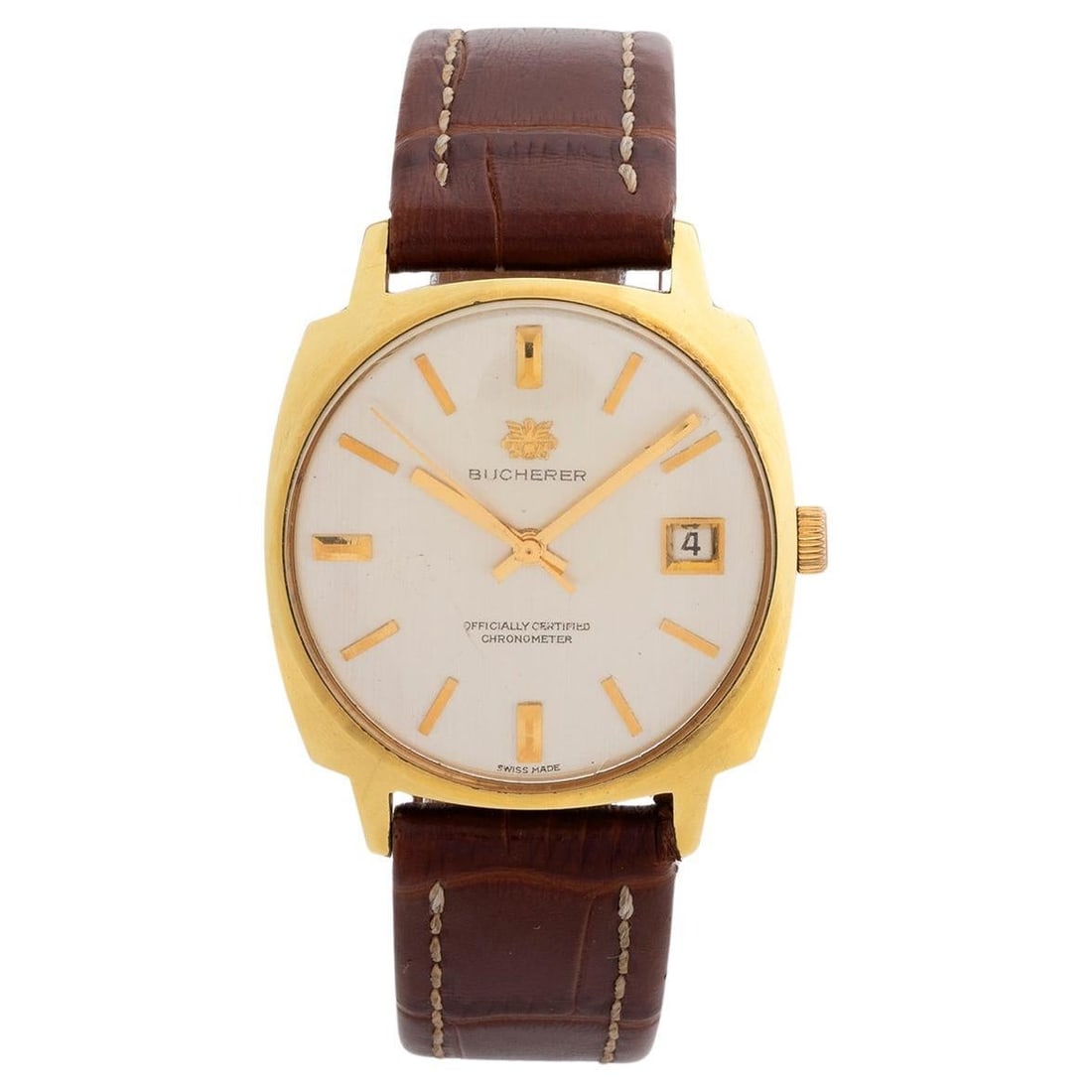 Bucherer Automatic Vintage Chronometer (Cert): Bucherer Automatic Vintage Chronometer (Cert) Dresswatch. Plexiglass, c1970s. Brand: Bucherer Period: 1970-1979 Date of Manufacture: 1970s Condition: Good See Item Description.