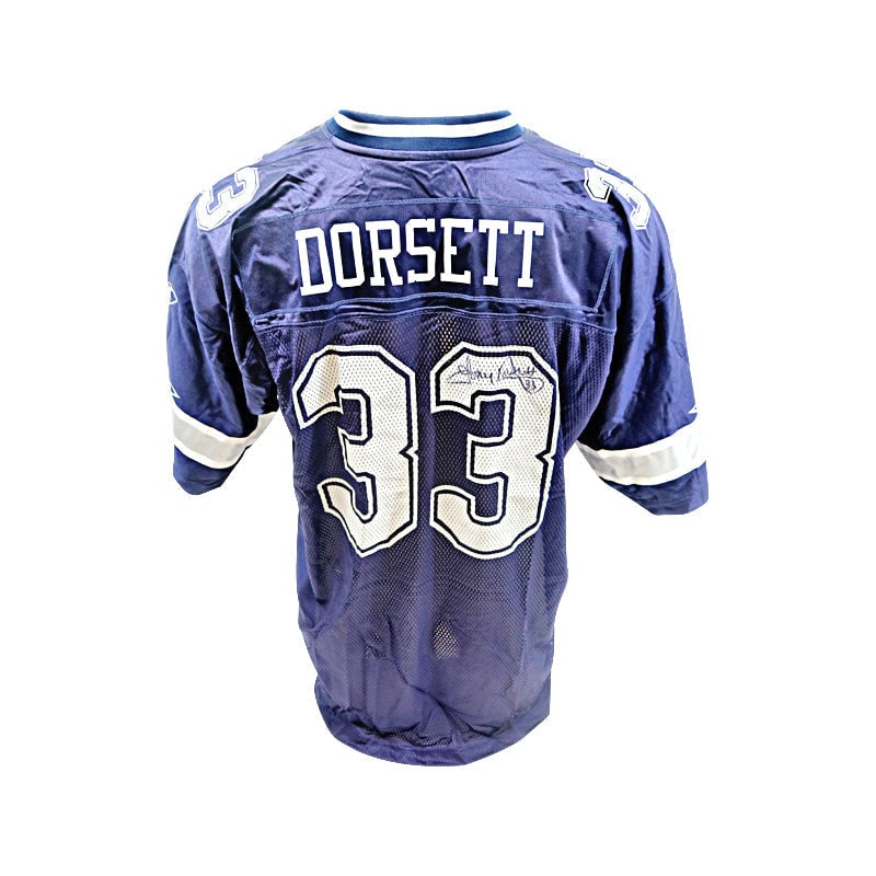 tony dorsett dallas cowboys autographed: tony dorsett dallas cowboys autographed signed reebok vintage blue jersey (JSA auth) Tony Dorsett Dallas Cowboys Autographed Signed Reebok Vintage Blue Jersey (JSA Auth)