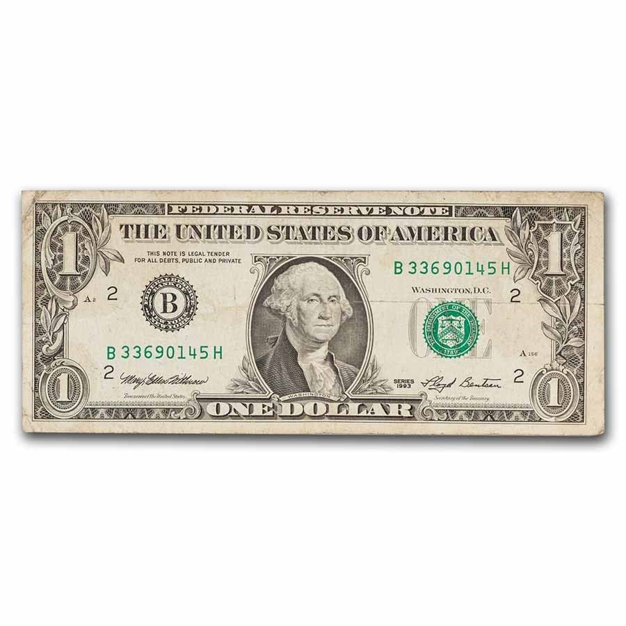 1963-Present $1.00 FRN Cull/Avrg Circ. (Districts: 1963-Present $1.00 FRN Cull/Avrg Circ. (Districts of Our Choice) SKU no: RBJ230329 Year: Random Grade: Cull Grade Service: None Denomination: 1 Dollar Mint Mark: Varies Metal Content: 0 t