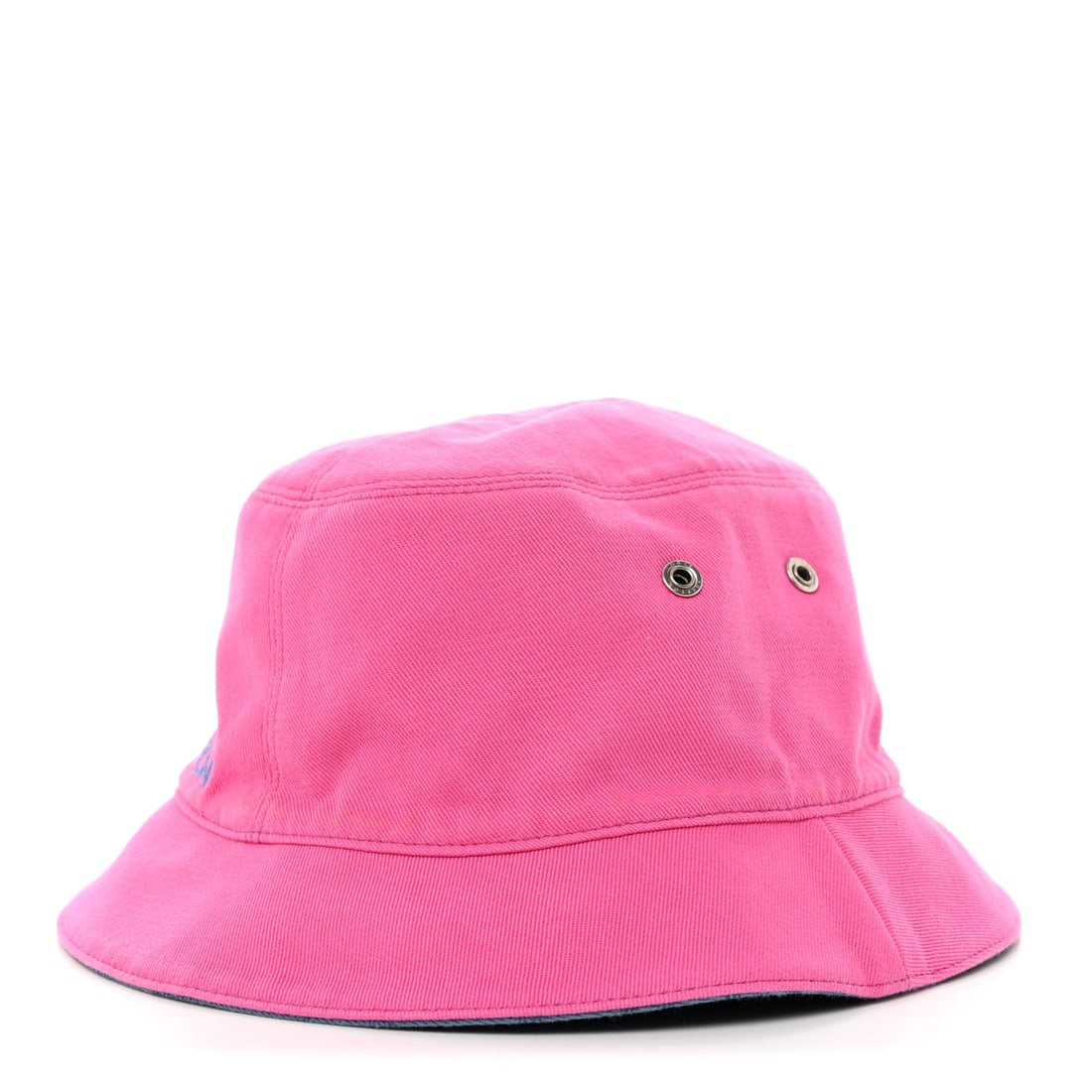 Louis Vuitton Monogram Denim Reversible Bucket: Louis Vuitton Monogram Denim Reversible Bucket Hat 58 Blue Pink Brand: LOUIS VUITTON Condition: Excellent Condition Details: Exterior: Marks, surface wear, Interior: Surface wear, Comes With, Certific