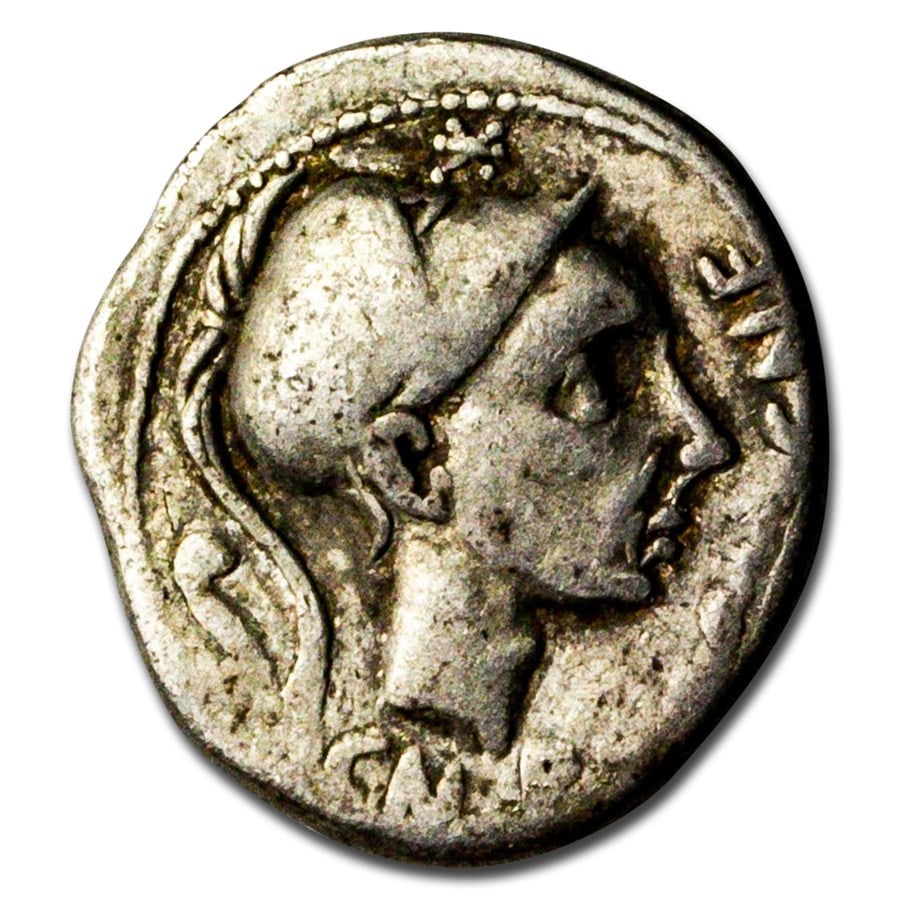 Roman Republic AR Denarius C. Bla.: Roman Republic AR Denarius C. Bla. (112-111 BC) Fine (Cr-296/1d) SKU no: RBJ214717 Year: 112-111 BC Grade: Fine Grade Service: None Denomination: Denarius Mint Mark: Not Shown Metal Conte