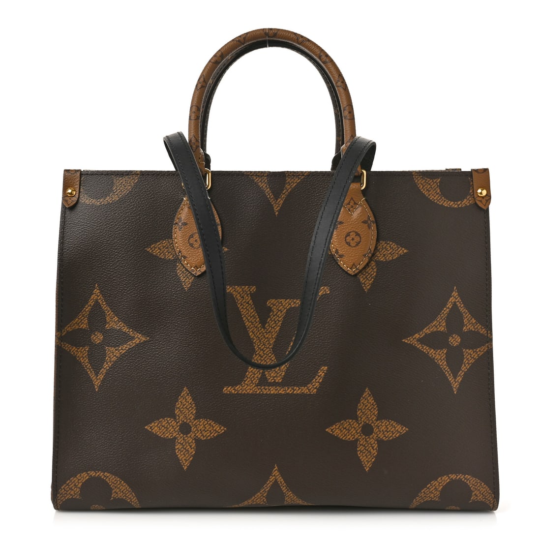 Louis Vuitton LOUIS VUITTON Reverse Monogram: Louis Vuitton LOUIS VUITTON Reverse Monogram Giant Onthego MM Brand: LOUIS VUITTON Condition: Shows Wear Condition Details: Exterior: Structure wear, Interior: Musty odor, Hardware: Protective plastic