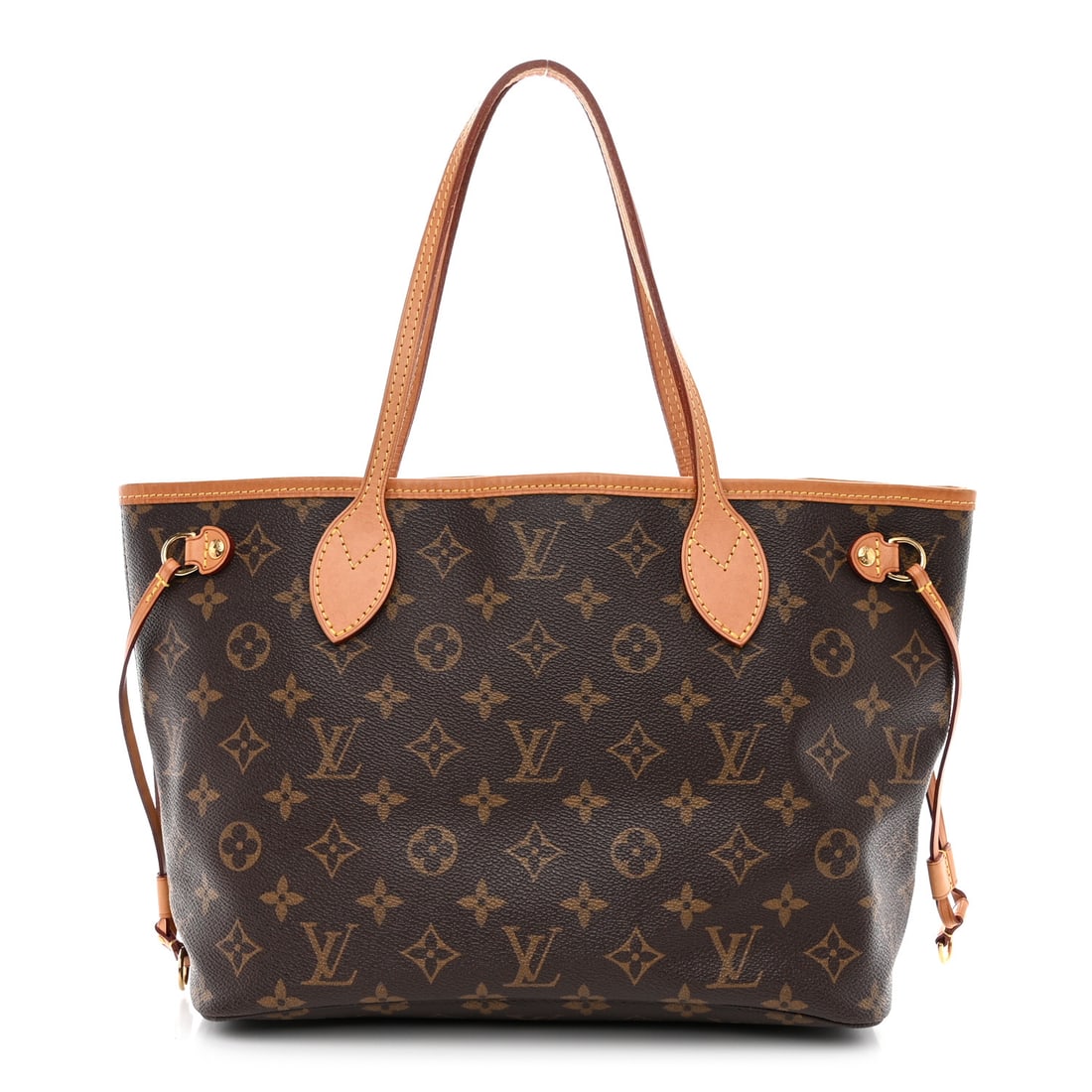 Louis Vuitton LOUIS VUITTON Monogram Neo: Louis Vuitton LOUIS VUITTON Monogram Neo Neverfull PM Pivoine Brand: LOUIS VUITTON Condition: Shows Wear Condition Details: Exterior: Scuffs, patina of vachetta, edge wear, marks, Handle: Edge wear, s