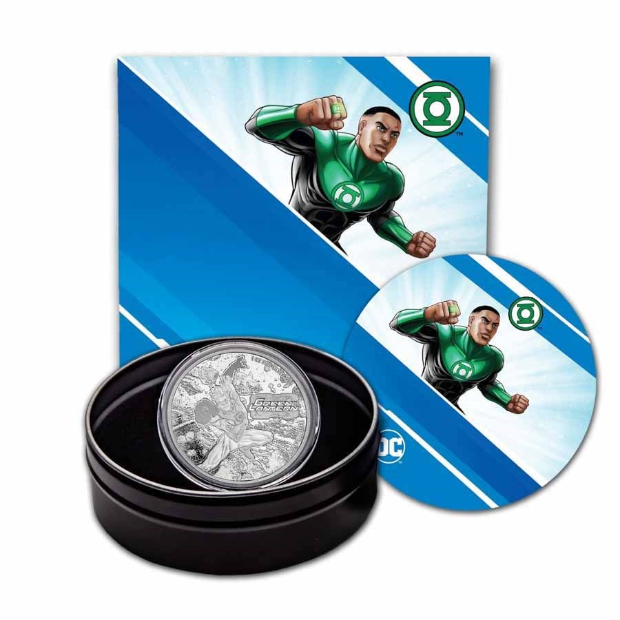 2023 Samoa 1 oz Silver DC: 2023 Samoa 1 oz Silver DC Comics Green Lantern Proof SKU no: RBJ263607 Year: 2023 Grade: Proof Grade Service: None Denomination: 5 Dollars Mint Mark: Not Shown Metal Content: 1 troy oz