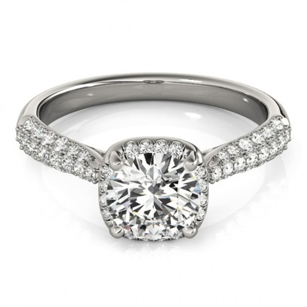 1.5 ctw Certified VS/SI Diamond Halo Ring 18k White Gold: 1.5 ctw Certified VS/SI Diamond Halo Ring 18k White Gold Item: Diamond Wedding Ring Total Gem weight: 1.5 carats Metal: Solid 18k White Gold Gold Product Weight: Approx. 6.8 grams Jewelry Note:</