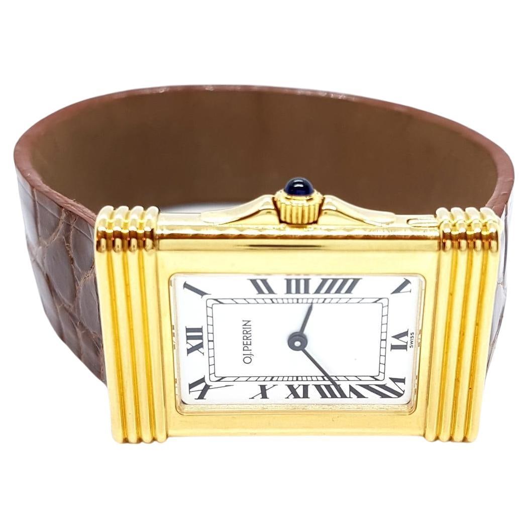 O.J. Perrin Watch Yellow Gold: O.J. Perrin Watch Yellow Gold Brand: O.J. Perrin Case Material: Yellow Gold Weight: 28.55 g Case Dimensions: Height: 7.09 in (180 mm) Width: 0.63 in (16 mm) Length: 2.05 in (52 mm) Place of Origin