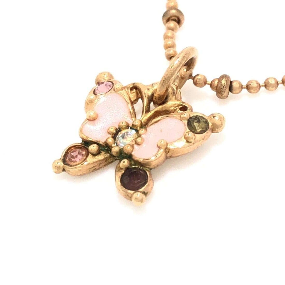 Auth ANNA SUI - Gold Light: Auth ANNA SUI - Gold Light Pink Red Hardware Color Stone Necklace Condition: Pre-owned Brand: ANNA SUI Style: Necklace Color: Gold, Light Pink, Red Material: Hardware, Color Stone Note: This will
