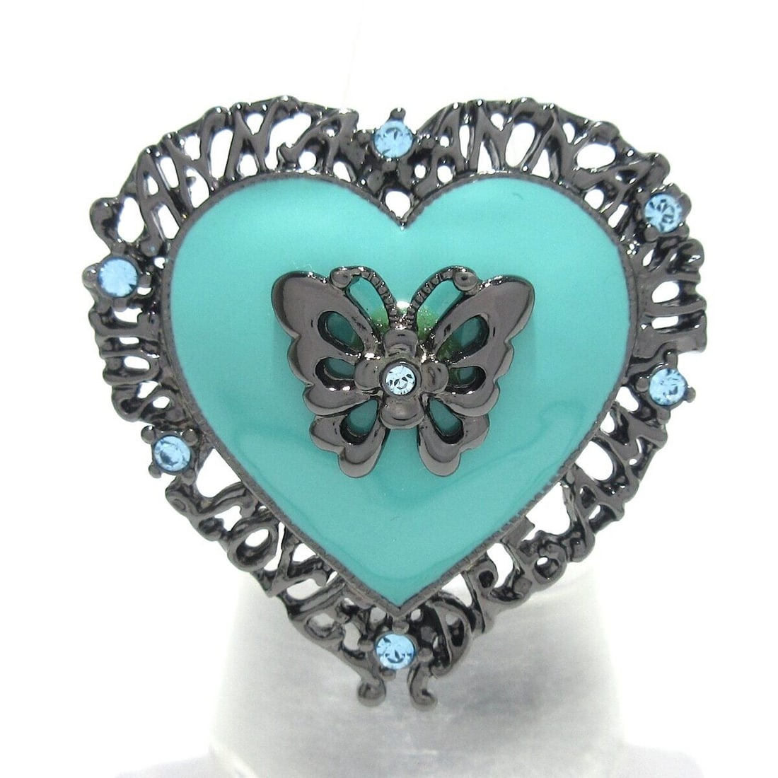 Auth ANNA SUI - Light Green: Auth ANNA SUI - Light Green Black Light Blue Hardware Ring #5 3/4 Condition: Pre-owned Brand: ANNA SUI Style: Ring Color: Light Green, Black, Light Blue Material: Hardware Note: This will be shipp