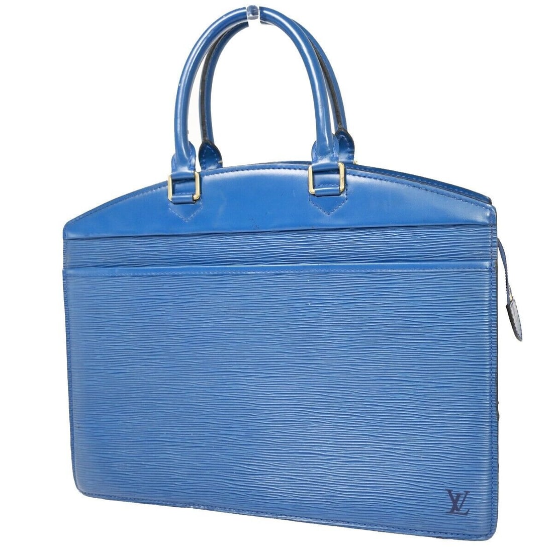 LOUIS VUITTON LV Logo Riviera Hand: LOUIS VUITTON LV Logo Riviera Hand Bag Epi Leather Blue France M48185 68SH627 Condition: Pre-owned Detail Notes: ?Handle,HandleF Base,Welt has Cracks.Inside has Peeled and Dirt(JUNK).Please check a ph