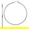 Sterling Silver Polished Hinged Hoop Earrings
