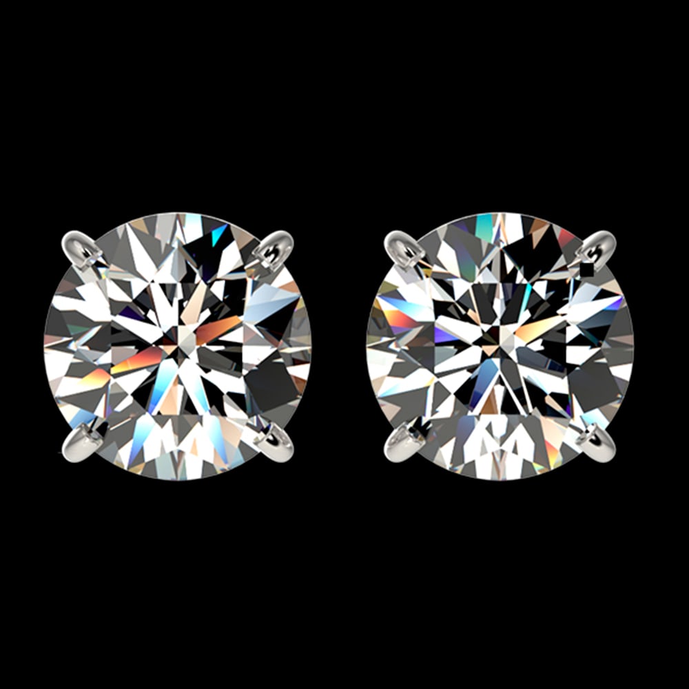 2 ctw Certified Quality Diamond Stud Earrings 10k White Gold: 2 ctw Certified Quality Diamond Stud Earrings 10k White Gold Item: Diamond StudTotal Gem weight: 2 carats Metal: Solid 10k White Gold Gold Product Weight: Approx. 2.5 grams Jewelry Note: Stu