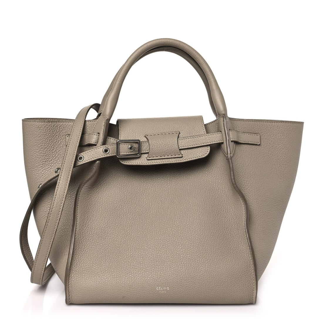 Celine Supple Grained Calfskin Small Big: Celine Supple Grained Calfskin Small Big Bag Light Taupe This is an authentic CELINE Supple Grained Calfskin Small Big Bag in Light Taupe. This chic structured tote is crafted of finely grained calfsk