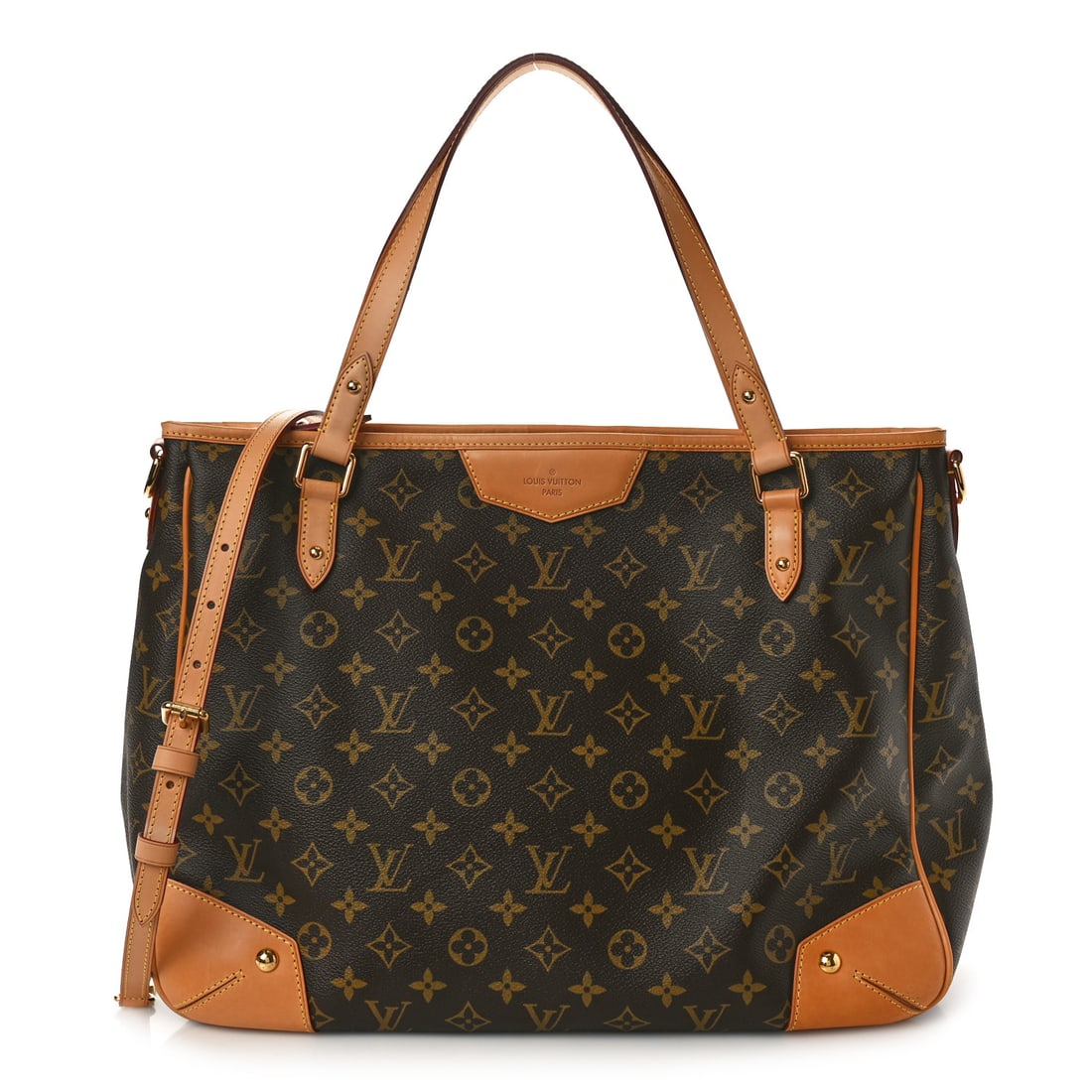 Louis Vuitton LOUIS VUITTON Monogram Estrela: Louis Vuitton LOUIS VUITTON Monogram Estrela GM Brand: LOUIS VUITTON Condition: Excellent Condition Details: Exterior: Scuffs, patina of vachetta, faint corner wear, , Strap Base length: 16 in Height:
