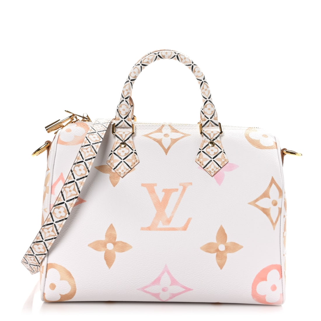 Louis Vuitton LOUIS VUITTON Monogram Giant: Louis Vuitton LOUIS VUITTON Monogram Giant By The Pool 2.0 Speedy Bandouliere 25 Beige Brand: LOUIS VUITTON Condition: Excellent Condition Details: Exterior: Faint corner wear, Hardware: Faint scratch