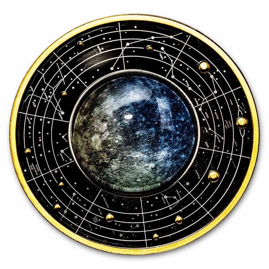 2021 Cameroon Silver Solar System: Mercury: 2021 Cameroon Silver Solar System: Mercury SKU no: RBJ248252 Year: 2021 Grade: Proof Grade Service: None Denomination: 500 Francs Mint Mark: Not Shown Metal Content: 0.544 troy oz