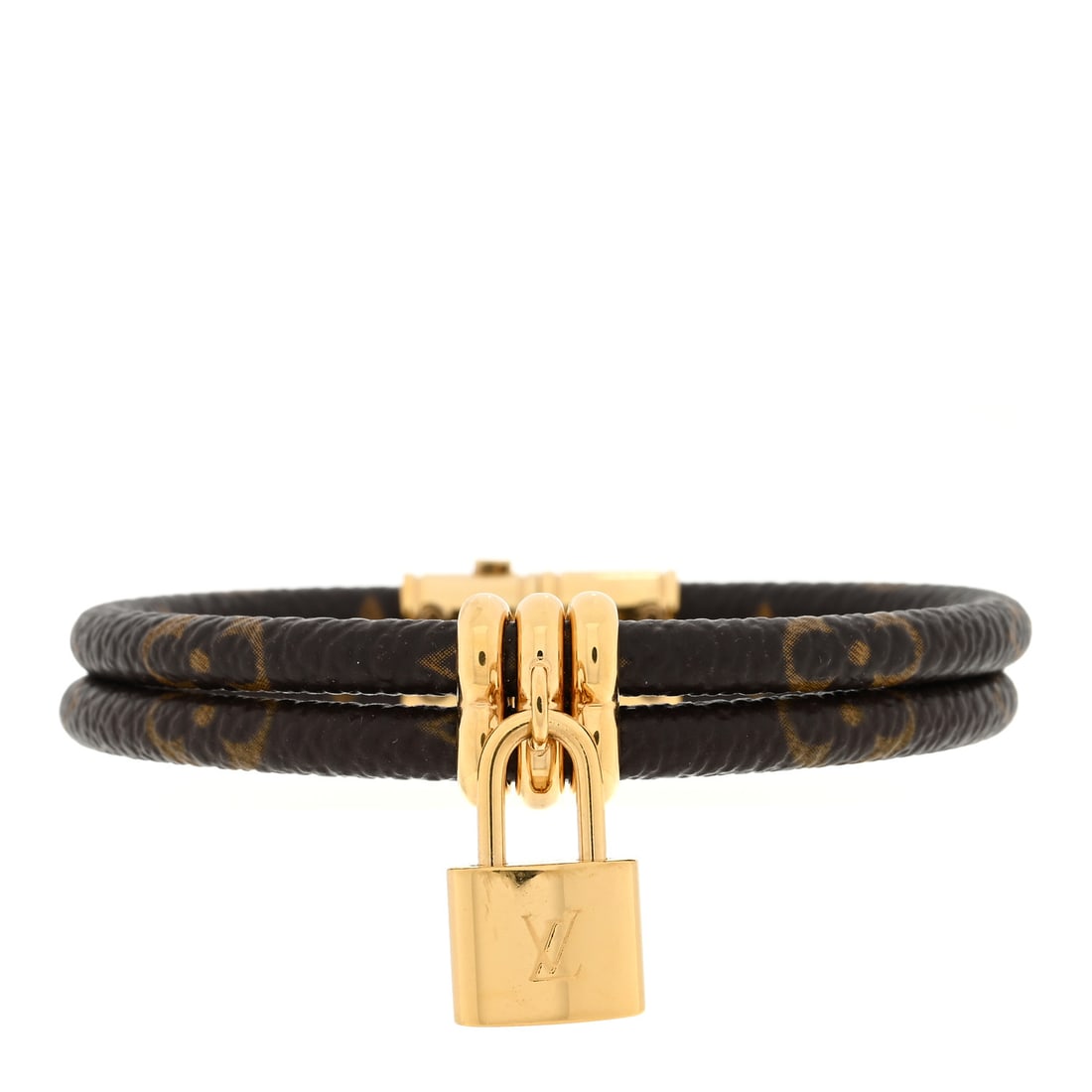 Louis Vuitton Monogram Keep it Twice: Louis Vuitton Monogram Keep it Twice Bracelet 19 Brand: LOUIS VUITTON Condition: Shows Wear Condition Details: Hardware: Scratch(es), , Dust bag, Due to grading limitations imposed by mounted stones,