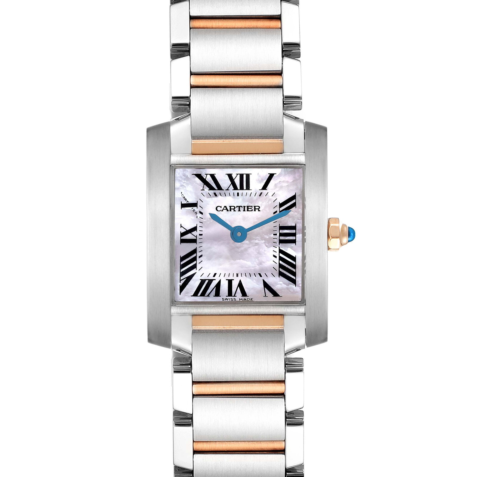 Cartier Tank Francaise Steel Rose Gold: Cartier Tank Francaise Steel Rose Gold MOP Dial Ladies Watch SKU no: RBJ67200 Brand: Cartier Model Name: Cartier Tank Francaise Steel Rose Gold MOP Dial Ladies Watch W51027Q4 Model Number: W51027Q4 Se