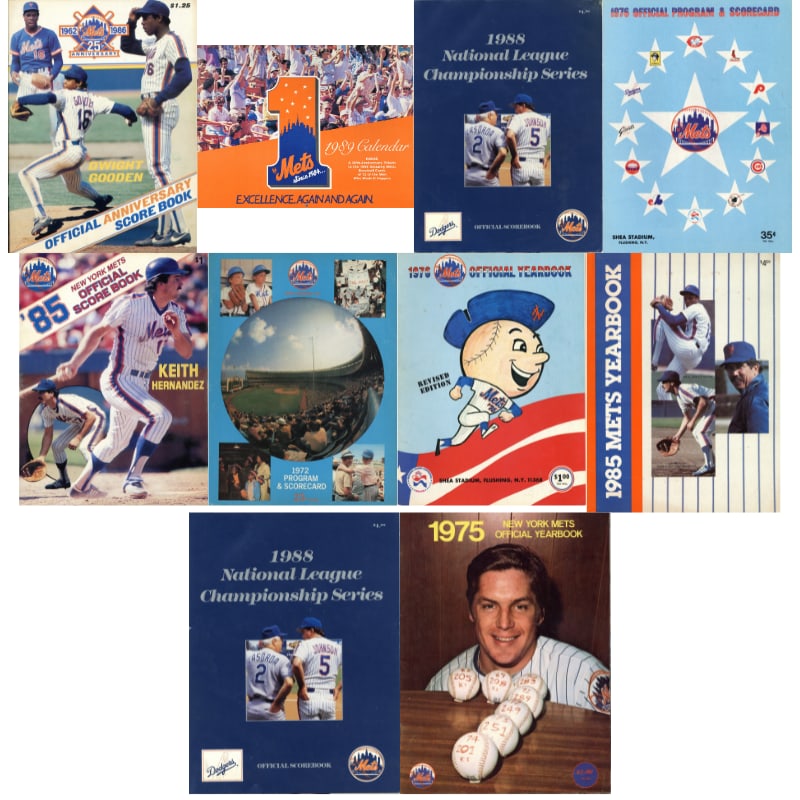 lot of 10 vintage new york mets programs, scorebooks & yearbooks: lot of 10 vintage new york mets programs, scorebooks & yearbooks Lot of 10 Vintage New York Mets Programs, Scorebooks & Yearbooks1972 Program is missing pages SKU no: RBJ8067733094488 Guidelines for B