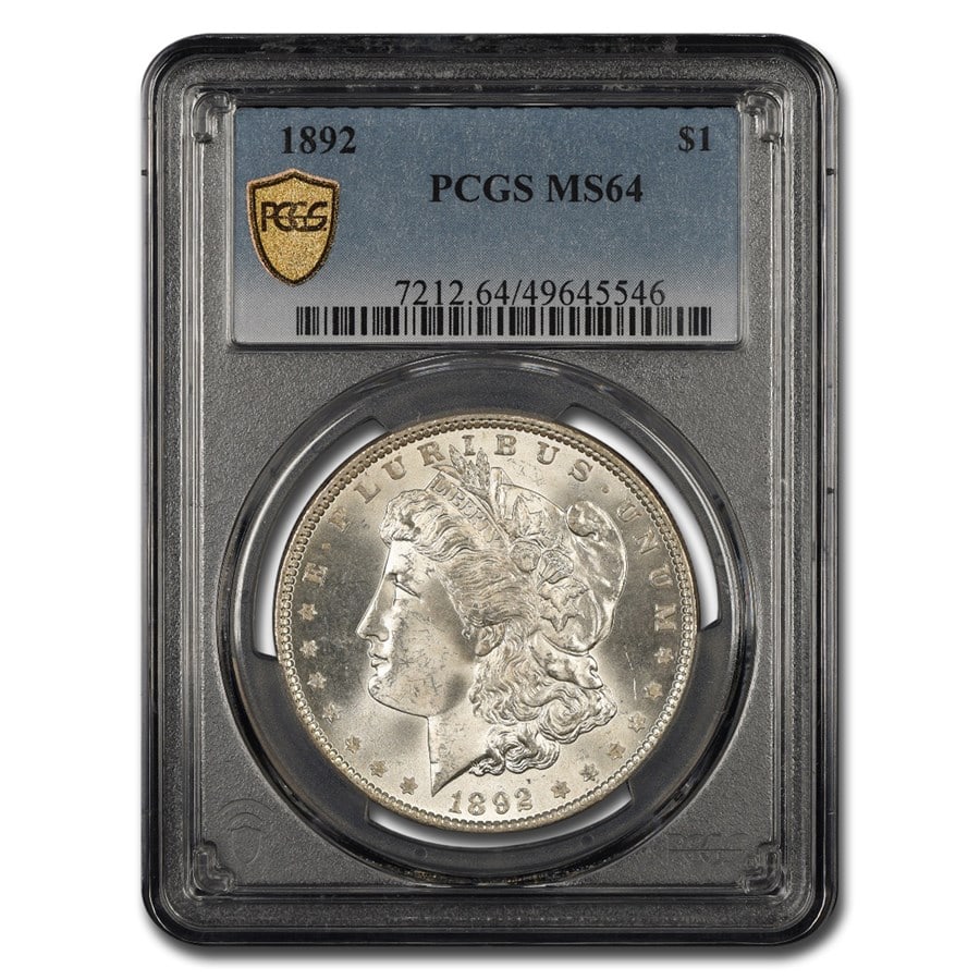 1892 Morgan Dollar Ms-64 Pcgs - Feb 20, 2025 | Golden Gate