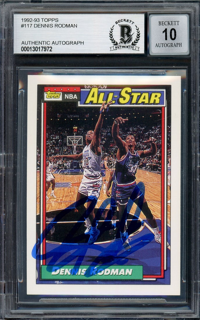 DENNIS RODMAN AUTOGRAPHED 1992-93 TOPPS CARD: DENNIS RODMAN AUTOGRAPHED 1992-93 TOPPS CARD PISTONS GEM 10 AUTO BECKETT 194590 DENNIS RODMAN AUTOGRAPHED 1992-93 TOPPS CARD PISTONS GEM 10 AUTO BECKETT 194590 SKU no: RBJ7351193206872 Guidelines for 