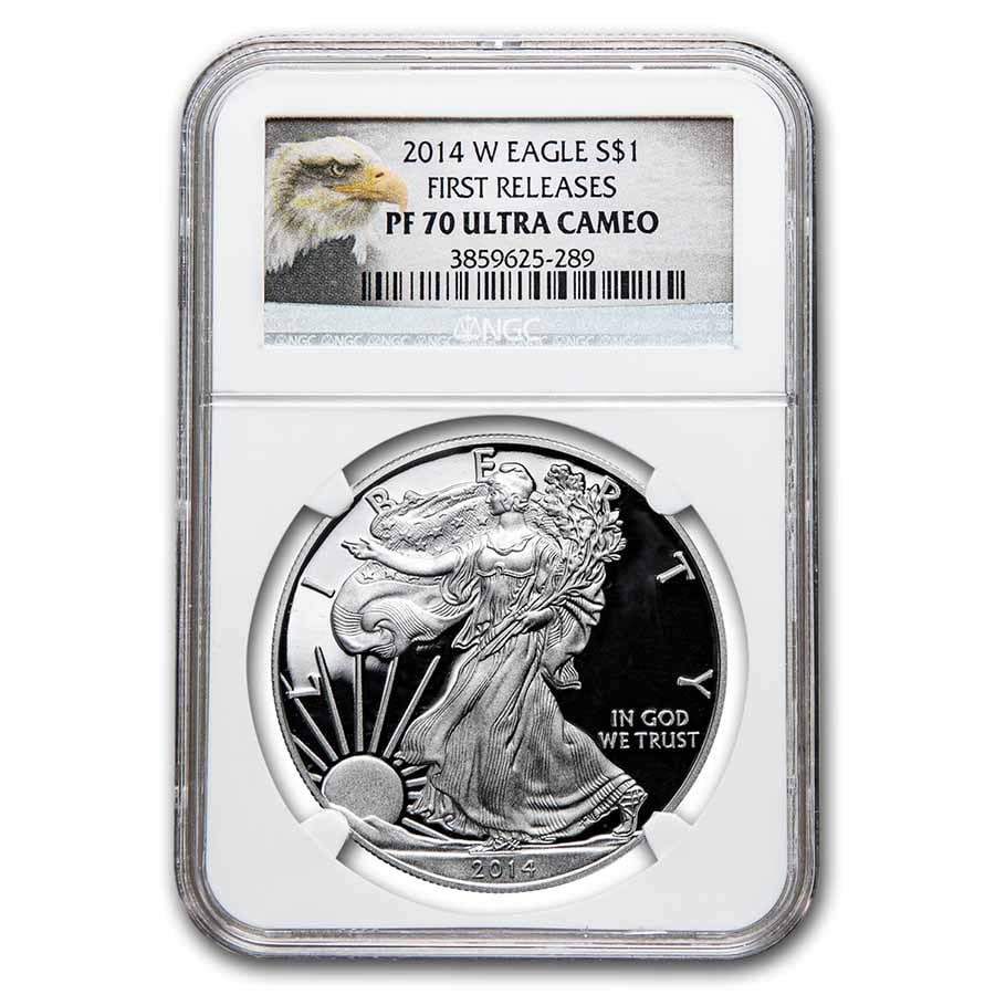 2014 リベルタス アメリカーナ 5オンス シルバー NGC PF70 2014 W Proof American Silver Eagle Pf 70