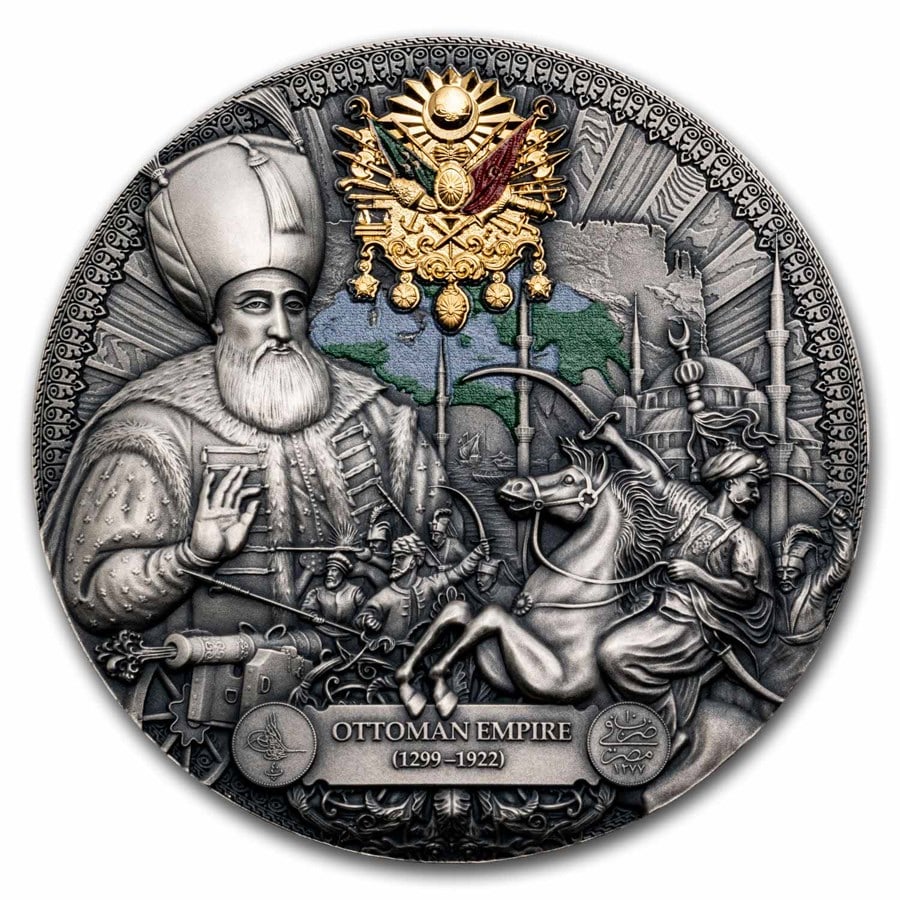 2024 Republic of Cameroon 2 oz: 2024 Republic of Cameroon 2 oz Silver Antique Ottoman Empire SKU no: RBJ298366 Year: 2024 Grade: Uncirculated Grade Service: None Denomination: 2,000 Francs Mint Mark: Not Shown Metal Con