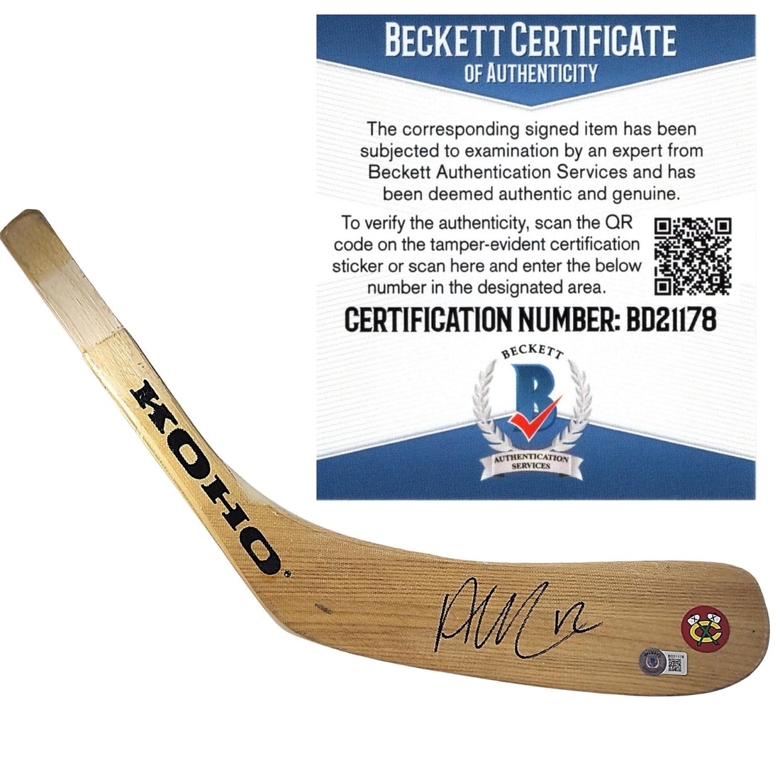 alex debrincat signed chicago blackhawks hockey: alex debrincat signed chicago blackhawks hockey stick blade, proof photo, beckett cert This is a new, personalized hockey stick blade with the signature of Alex DeBrincat, player for the Chicago Black