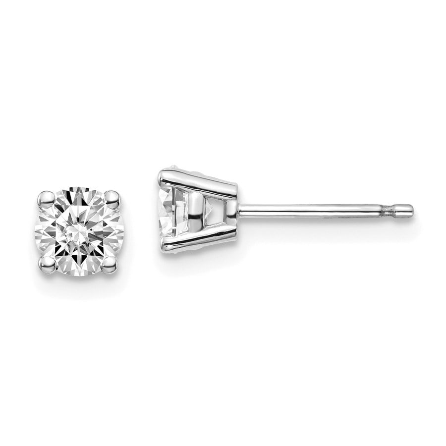 14k White Gold .84-.90ct Lab Grown: 14k White Gold .84-.90ct Lab Grown Diamond 4-Prong Earring Product Id: 203017 Metal: Gold Purity: 14K Metal Weight: 0.29 GM Carat Weight: 0.87 Stone Type: Diamond-Lab Grown Guidelines