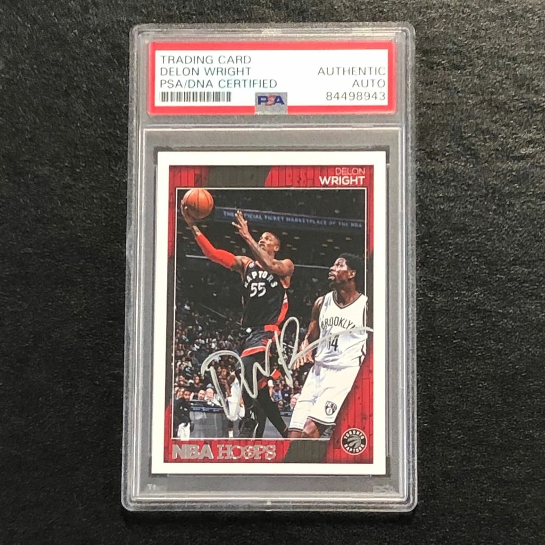 2016-17 NBA hoops #229 delon wright: 2016-17 NBA hoops #229 delon wright signed card auto PSA slabbed raptors 2016-17 NBA Hoops #229 Delon Wright Signed Card AUTO PSA Slabbed Raptors Guidelines for Bidding We recommend for all bidders to