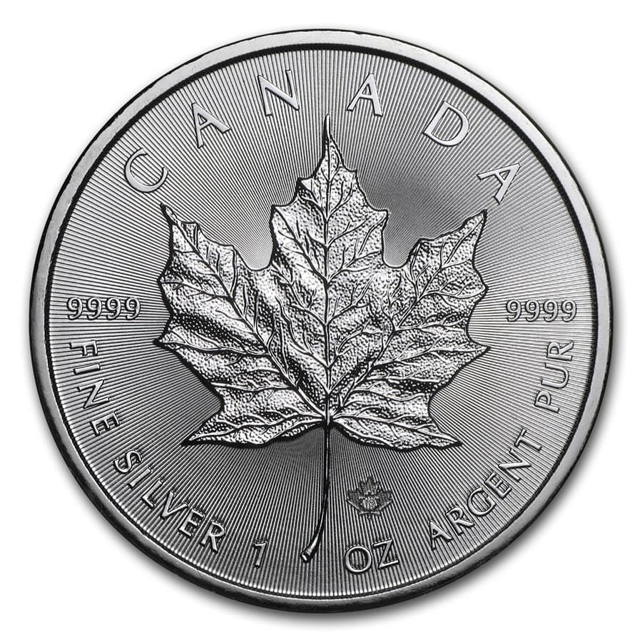2018 Canada 1 oz Silver Maple: 2018 Canada 1 oz Silver Maple Leaf BU Product ID: 153125 Year: 2018 Grade: Brilliant Unc Grade Service: None Denomination: $5.00 Mint Mark: RCM (Not Shown) Metal Content: 1 troy oz