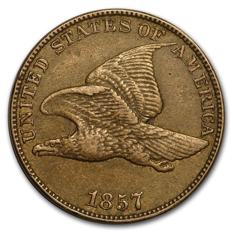 1857 Flying Eagle Cent XF: 1857 Flying Eagle Cent XF SKU no: RBJ8195 Year: 1857 Grade: Extra Fine Grade Service: None Denomination: $0.01 Mint Mark: P - Philadelphia (Not Shown) Metal Content: 0 troy oz Pu