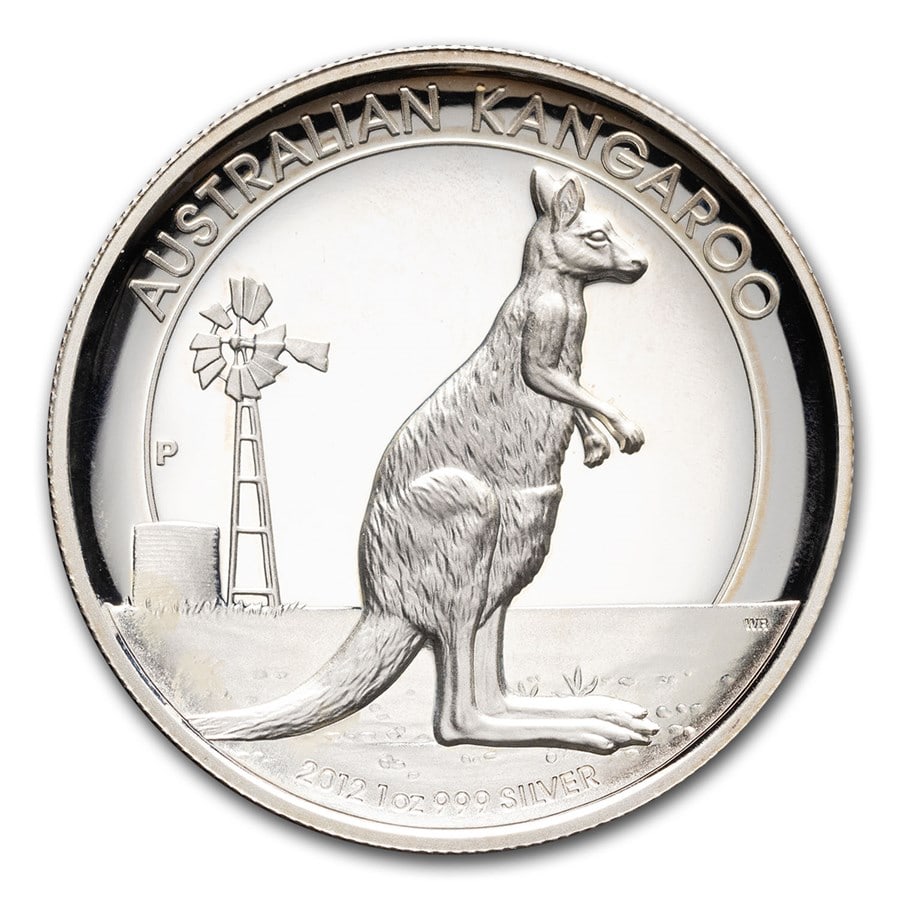2012 Australia 1 oz Silver Kangaroo Proof High Relief (Coin Only): 2012 Australia 1 oz Silver Kangaroo Proof High Relief (Coin Only) SKU no: RBJ305721 Year: 2012 Grade: Proof Grade Service: None Denomination: 1 Dollar Mint Mark: P - Perth Metal Content: