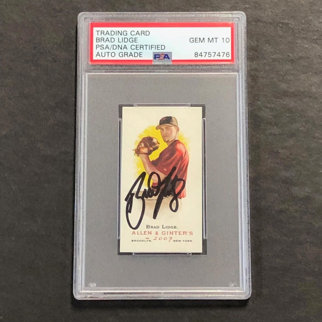 2007 Topps Allen & Ginters Mini: 2007 Topps Allen & Ginters Mini #83 Brad Lidge Signed Card PSA Slabbed Auto Gra 2007 Topps Allen & Ginters Mini #83 Brad Lidge Signed Card PSA Slabbed Auto Gra SKU no: RBJ7367763034200 Guidelines for 