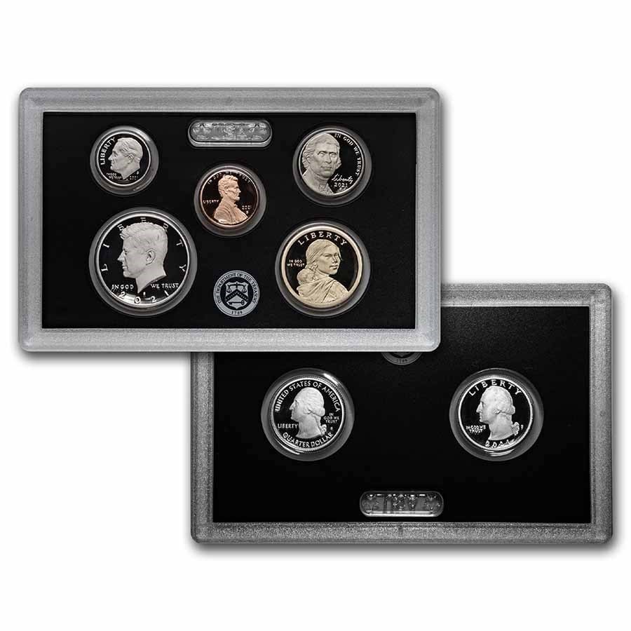 2021-S Silver Proof Set: 2021-S Silver Proof Set SKU no: RBJ231688 Year: 2021 Grade: Proof Grade Service: None Denomination: Varies Mint Mark: S - San Francisco Metal Content: 1.19 troy oz Purity: Varies